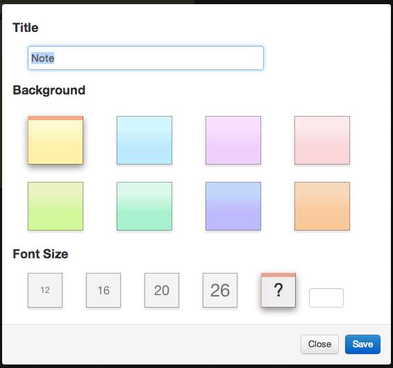 Notes Settings